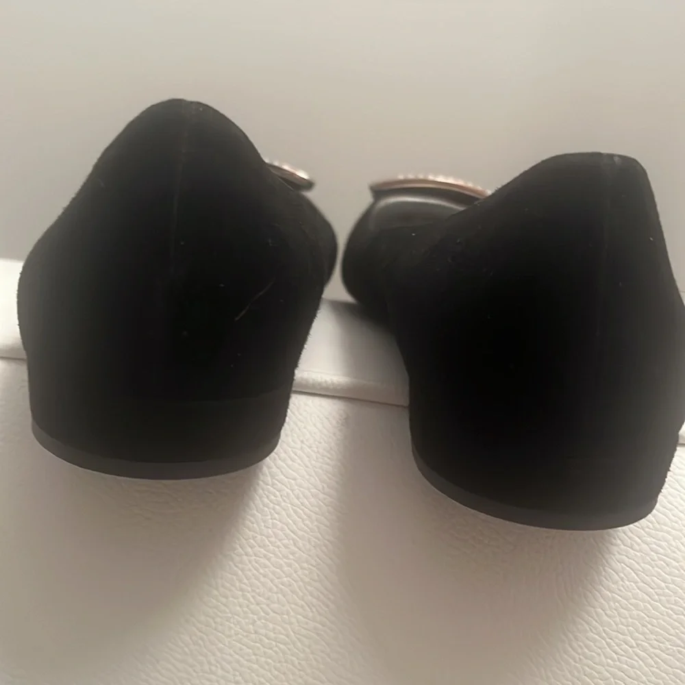 Prada Satin Flats With Rhinestone Buckle - Picture 10 of 12
